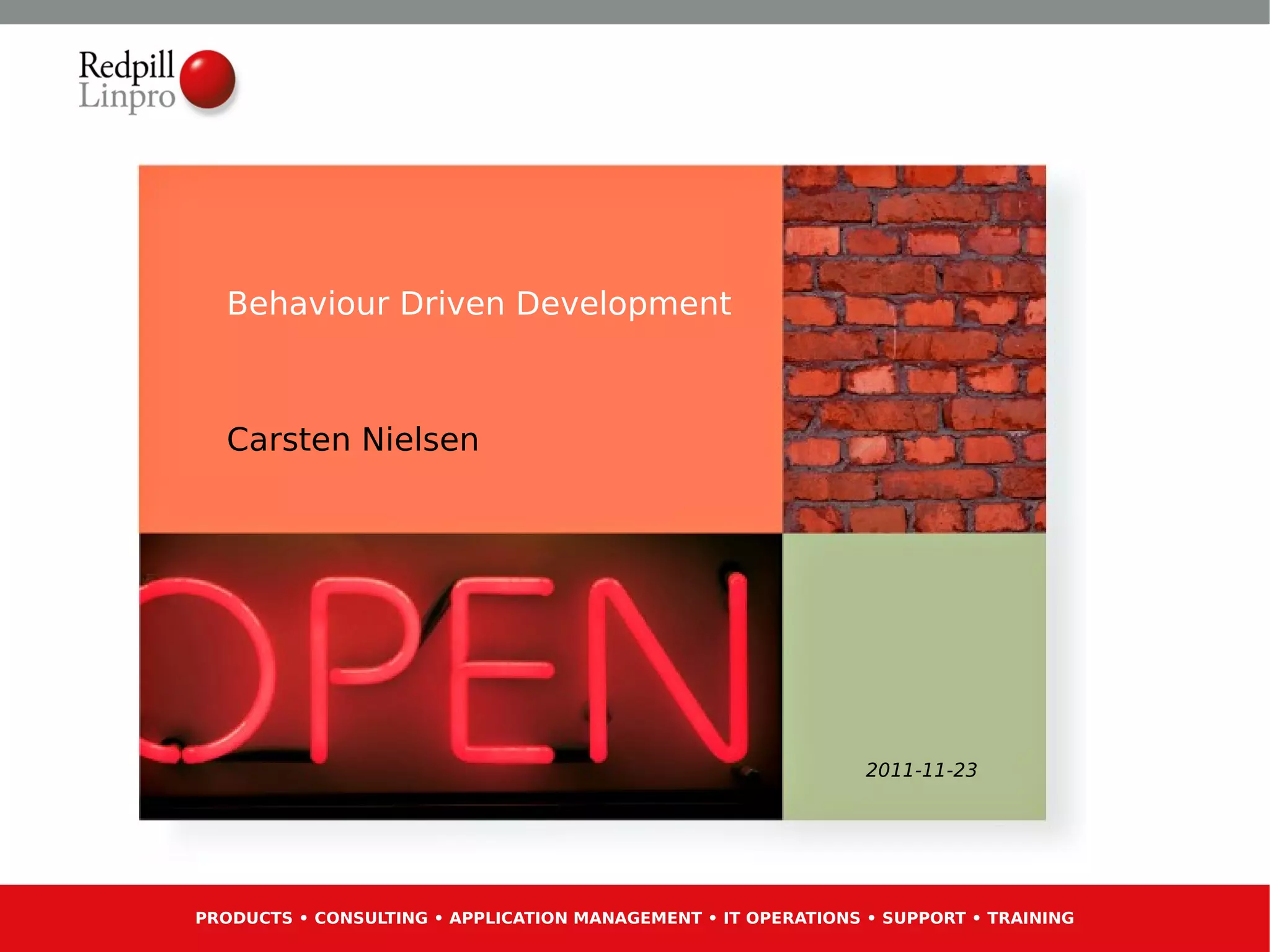 Behaviour Driven Development | PPT