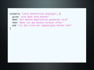 Behaviour-Driven Development