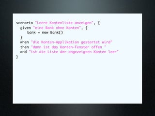 Behaviour-Driven Development