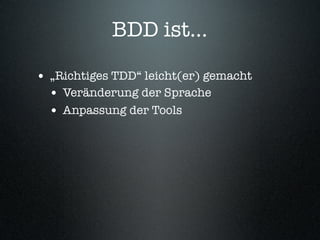 Behaviour-Driven Development