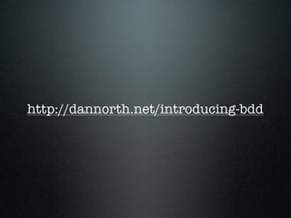 Behaviour-Driven Development