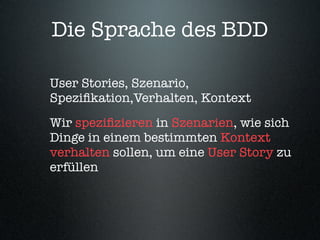 Behaviour-Driven Development