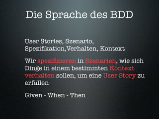 Behaviour-Driven Development