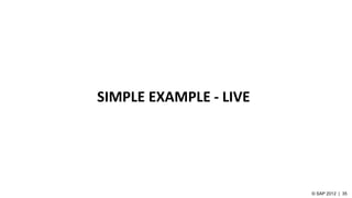 SIMPLE EXAMPLE - LIVE
 