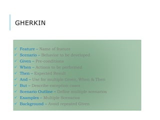 Scrum + Behavior Driven Development (BDD) - Colombo | PPTX