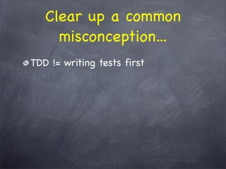 The WHY behind TDD/BDD and the HOW with RSpec