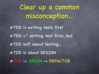 The WHY behind TDD/BDD and the HOW with RSpec