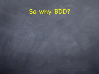 The WHY behind TDD/BDD and the HOW with RSpec