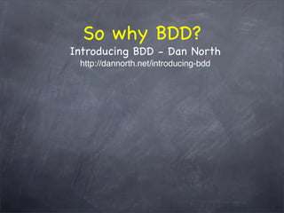 The WHY behind TDD/BDD and the HOW with RSpec