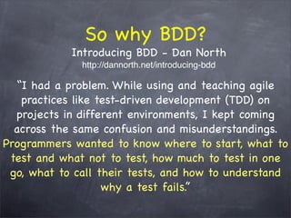 The WHY behind TDD/BDD and the HOW with RSpec