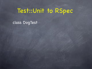 The WHY behind TDD/BDD and the HOW with RSpec