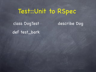 The WHY behind TDD/BDD and the HOW with RSpec