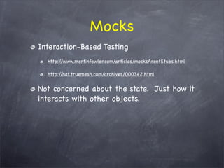 The WHY behind TDD/BDD and the HOW with RSpec