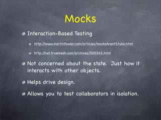 The WHY behind TDD/BDD and the HOW with RSpec