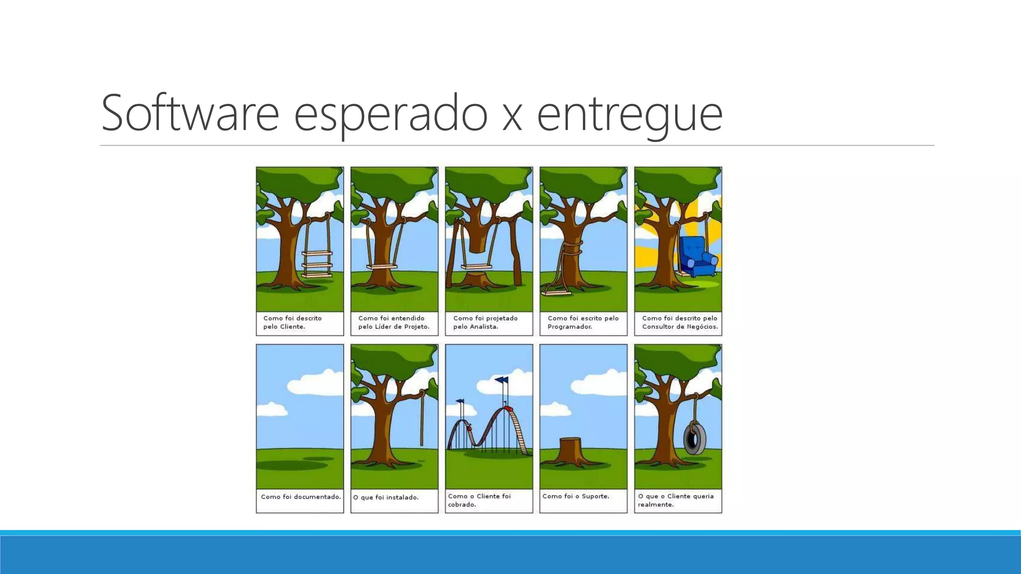 Software esperado x entregue
 