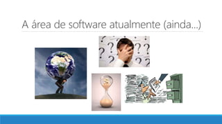 A área de software atualmente (ainda...)
 