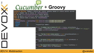 + Groovy 
#DV14 #bddinaction @wakaleo 
 