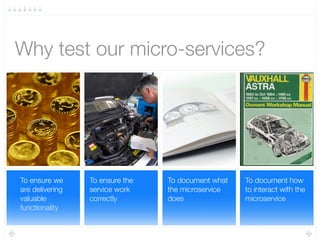 The testing pyramid
Unit Tests
Integration Tests
End-to-end Tests
 