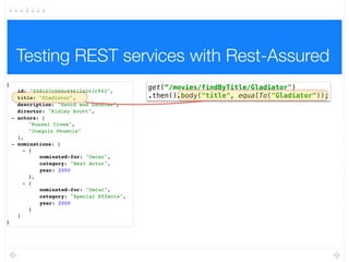 The testing pyramid
Unit Tests
Integration Tests
End-to-end Tests
 