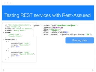 The testing pyramid
Unit Tests
Integration Tests
End-to-end Tests
 