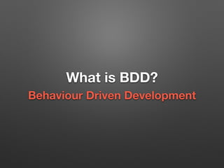 Behavior Driven Development - How To Start with Behat | PDF