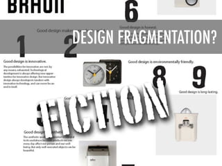 DESIGN FRAGMENTATION?




F IC TI ON
 