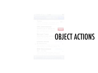 OBJECT ACTIONS
 