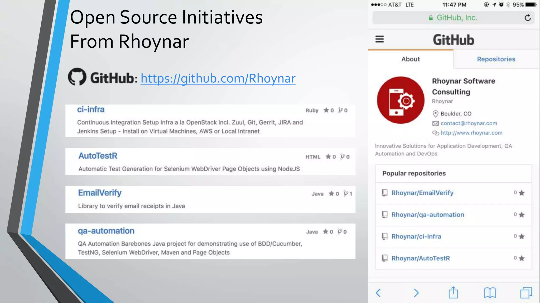 Open Source Initiatives
From Rhoynar
: https://github.com/Rhoynar
 