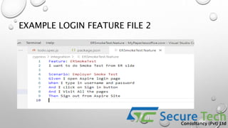 EXAMPLE LOGIN FEATURE FILE 2
 