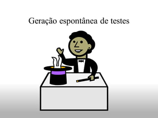 Geração espontânea de testes
 