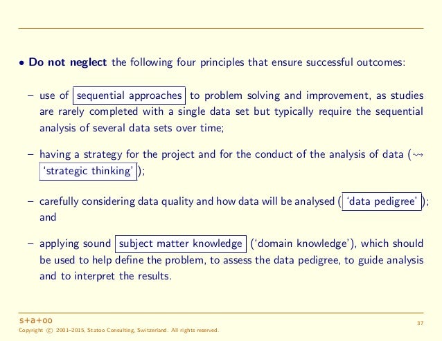 Statistics help in decision making