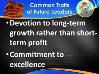 CHARACTERISTICS OF LEADERSHIP FOR THE FUTURE - Dr. Smith | PDF