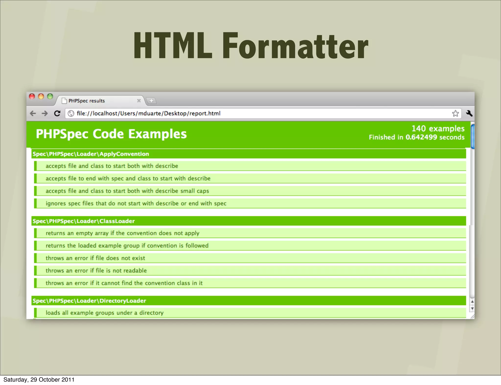 HTML Formatter




Saturday, 29 October 2011
 