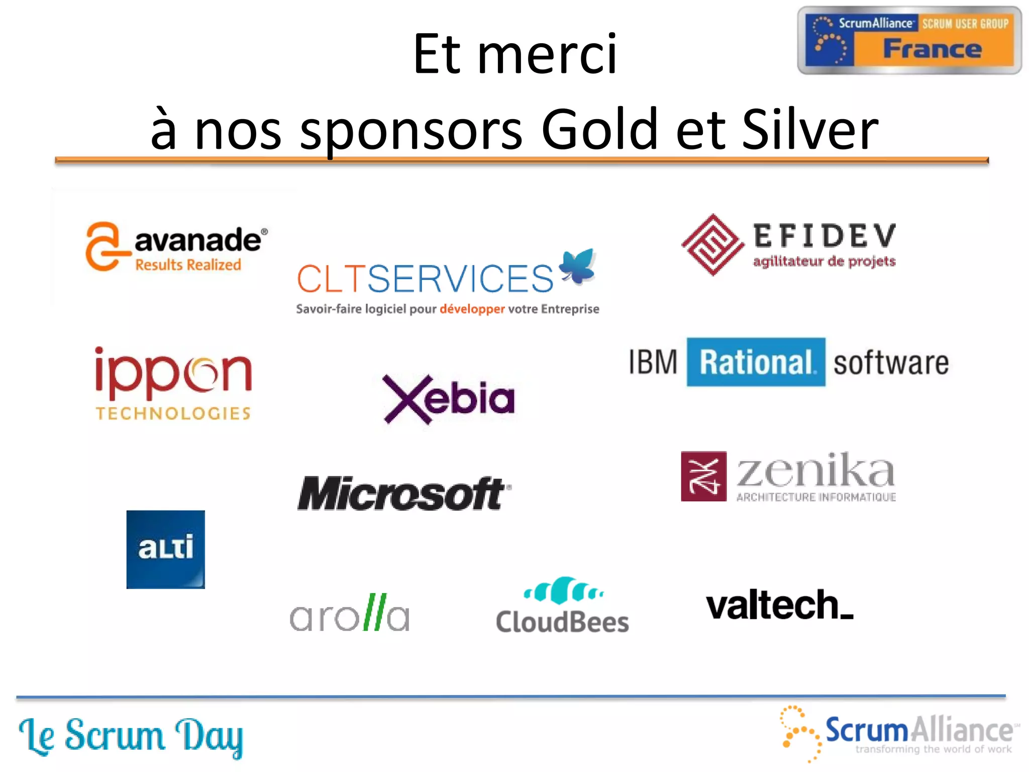 Et merci
à nos sponsors Gold et Silver
 