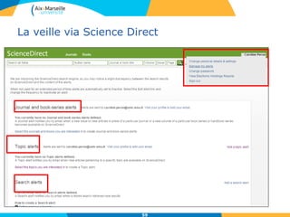 La veille via Science Direct
59
 