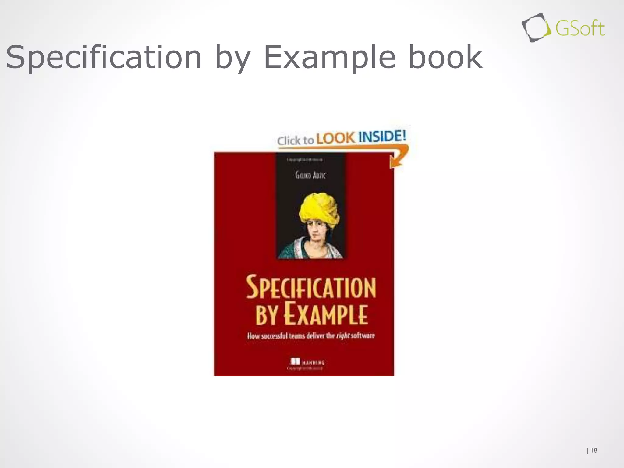 | 18
Specification by Example book
 