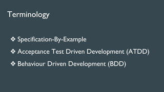 BDD with SpecFlow and Selenium | PPTX