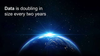 © 2014 MapR Technologies 15 
Data is doubling in 
size every two years 
 