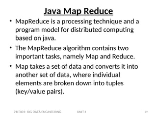 Java Reduce Diagram Example Big Data Engineering - MAP REDUCE - Unit-II.ppt