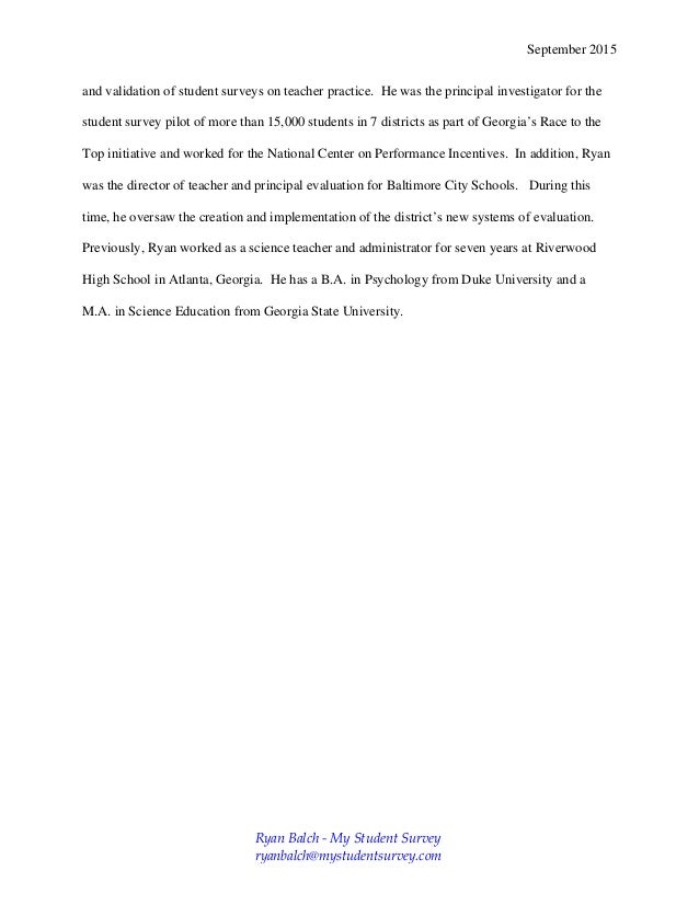 Student surveys for teachers Student surveys for teachers