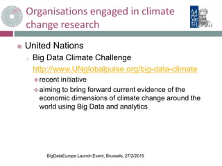 BigDataEurope - Big Data & Climate Change | PPTX