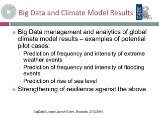 BigDataEurope - Big Data & Climate Change | PPTX