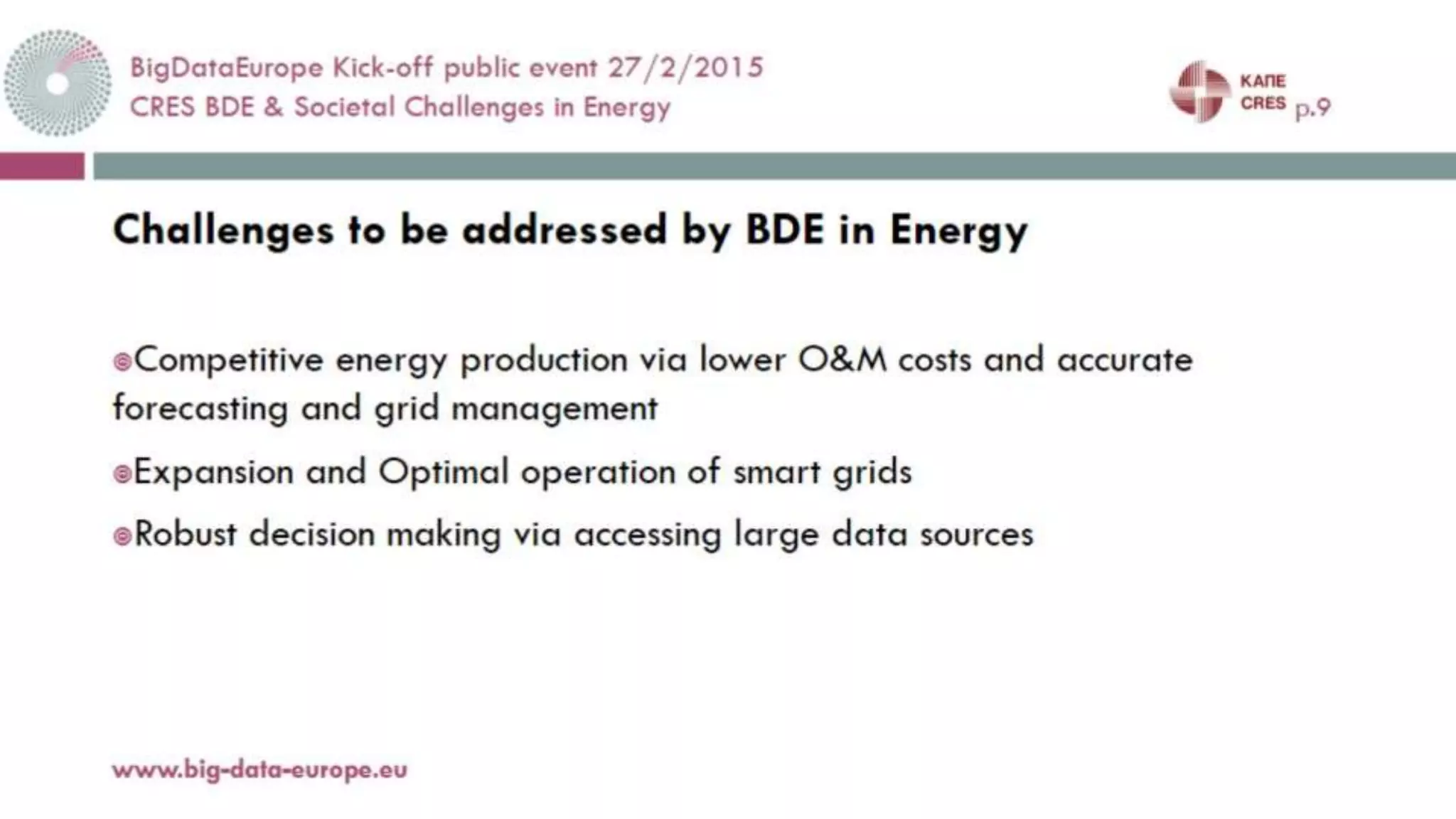 BigDataEurope - Big Data & Energy