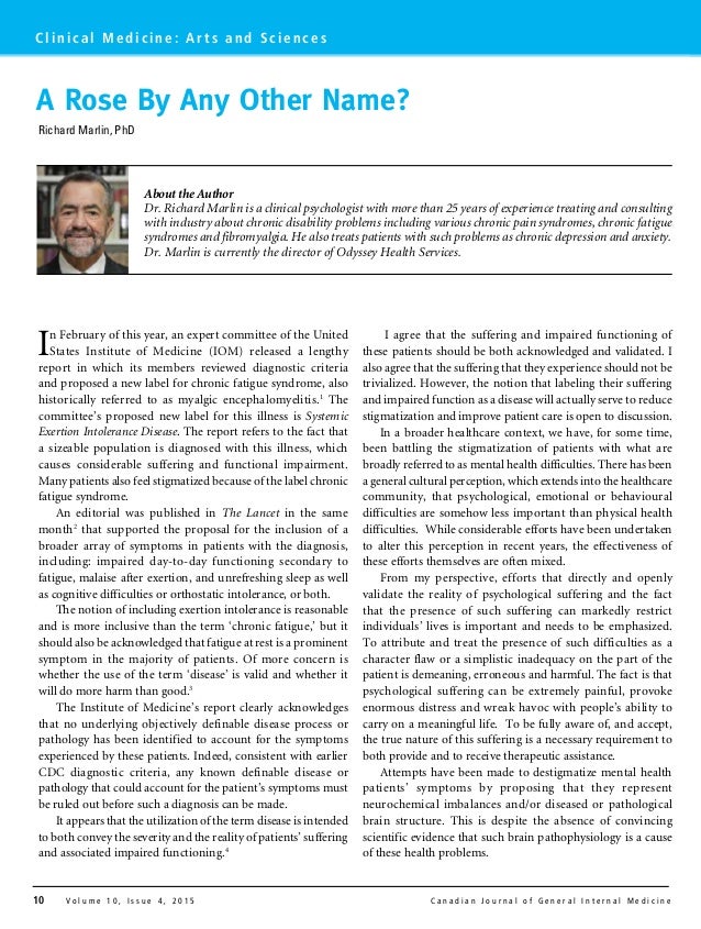 Lancet Editorial re Systemic Exertion Intolerance Disease March 2015