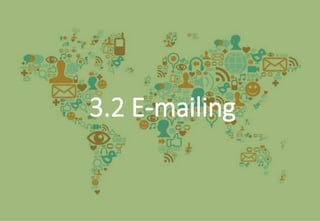 46
Evolution de l'internet
Sept. 2015 Utiliser les outils de communication digitaux
3.2 E-mailing
 