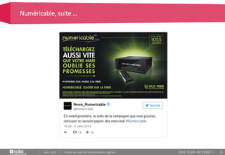 59
Numéricable, suite …
Sept. 2015 Utiliser les outils de communication digitaux
 