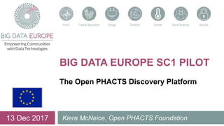 BIG DATA EUROPE SC1 PILOT
The Open PHACTS Discovery Platform
Kiera McNeice, Open PHACTS Foundation13 Dec 2017
 