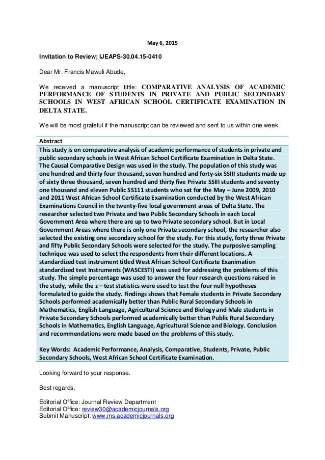 ARTICLE REVIEW INVITATIONS