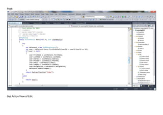 Post:
Get Action View of Edit:
 