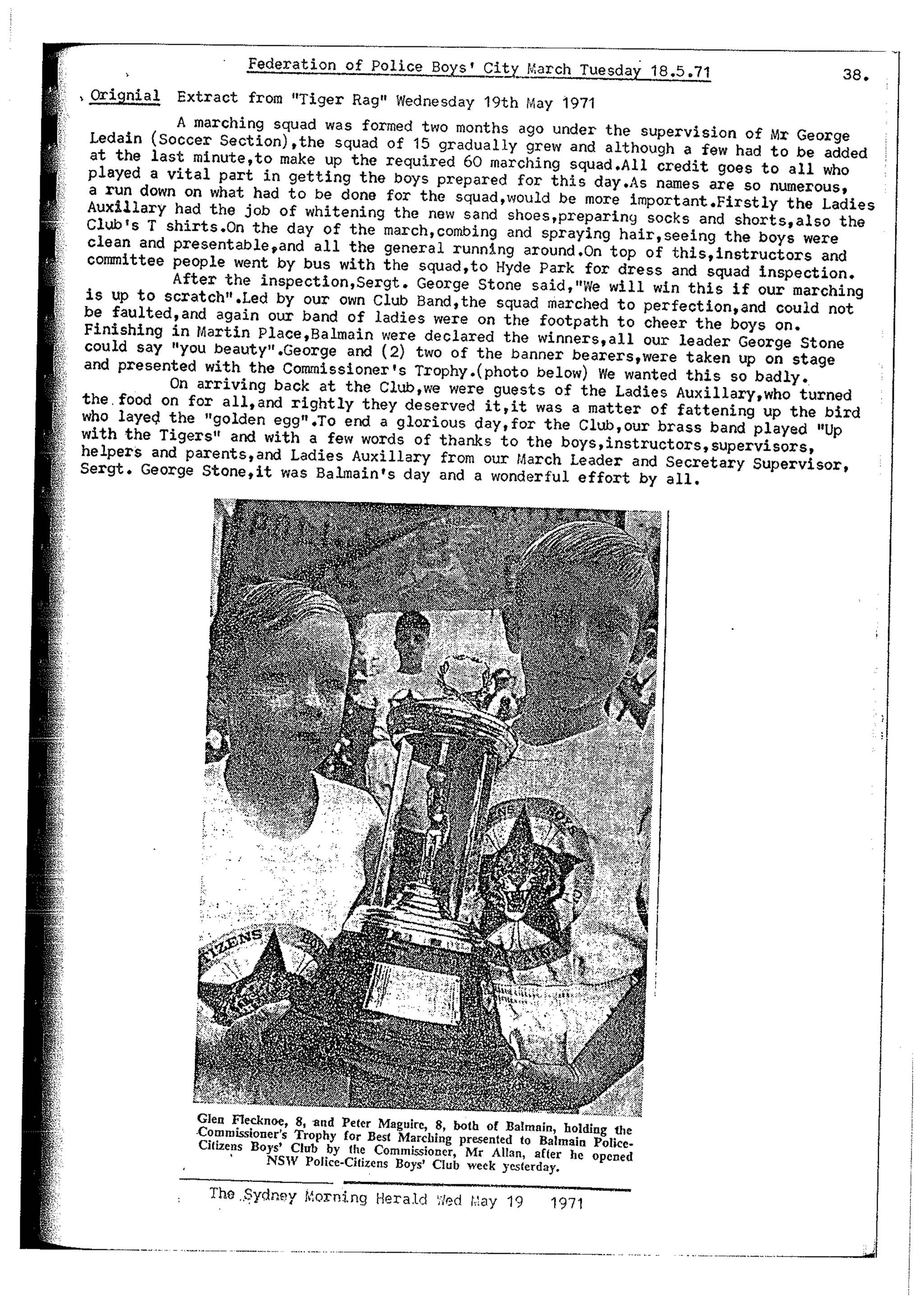 Balmain & Distric Football Club 20year history